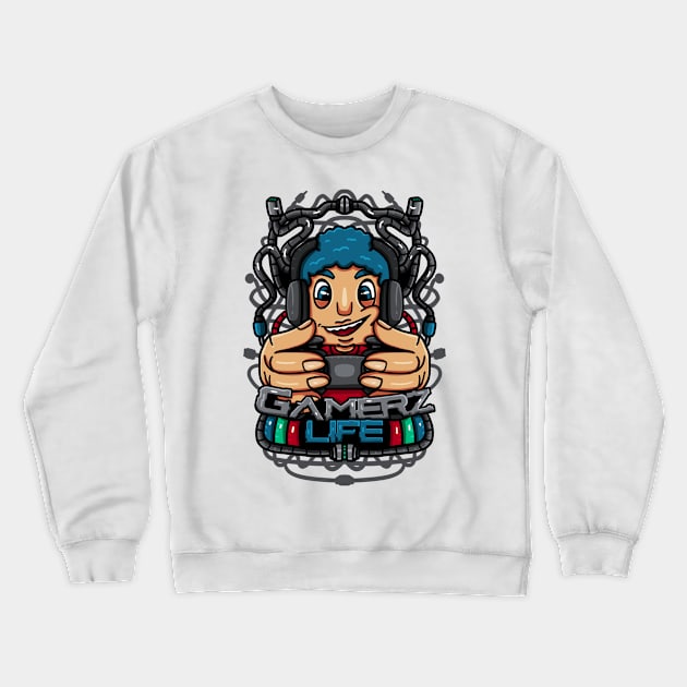 Gamerz Life Crewneck Sweatshirt by cmoliquino